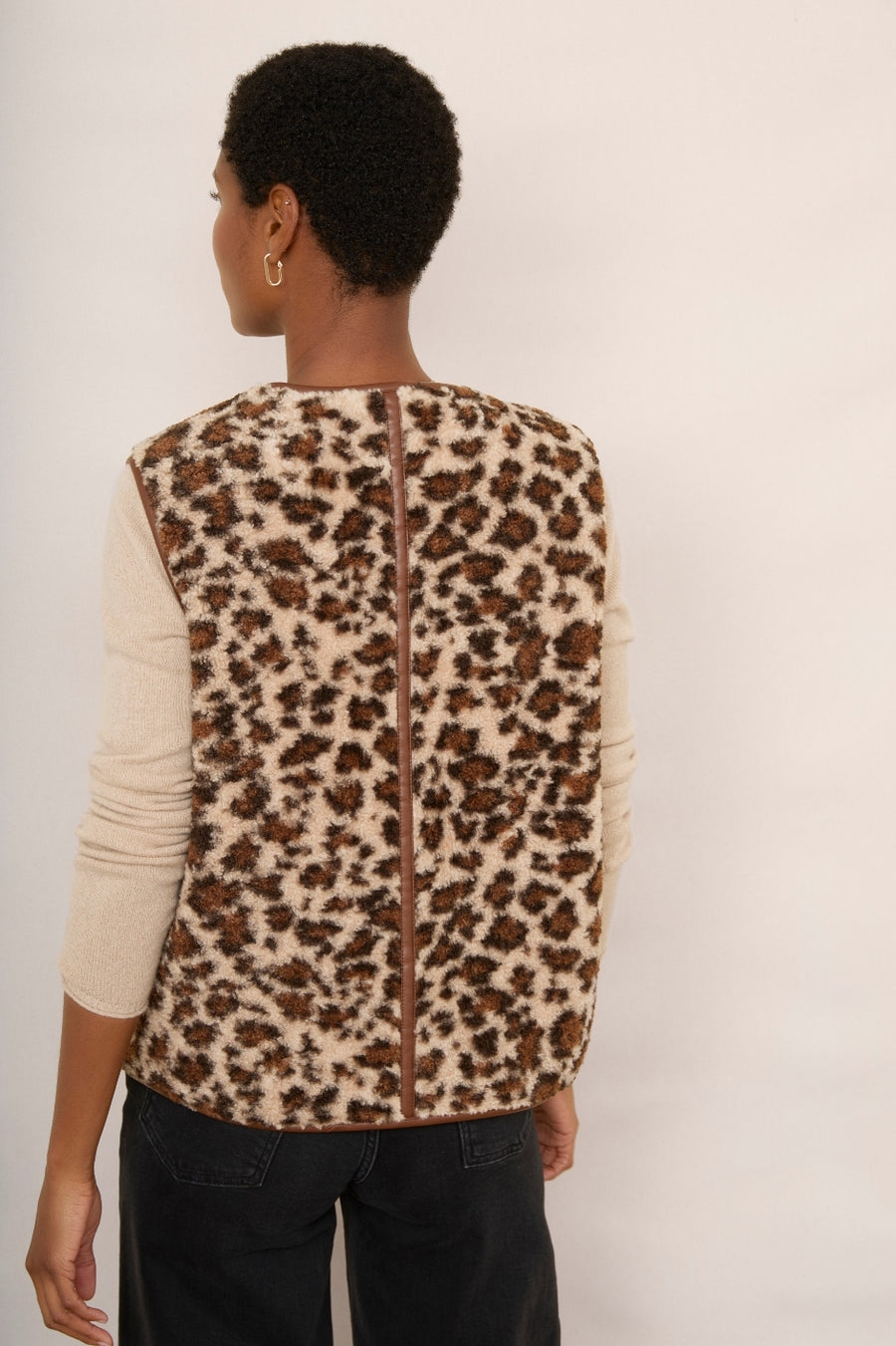 Ginny Borg Gilet - Leopard