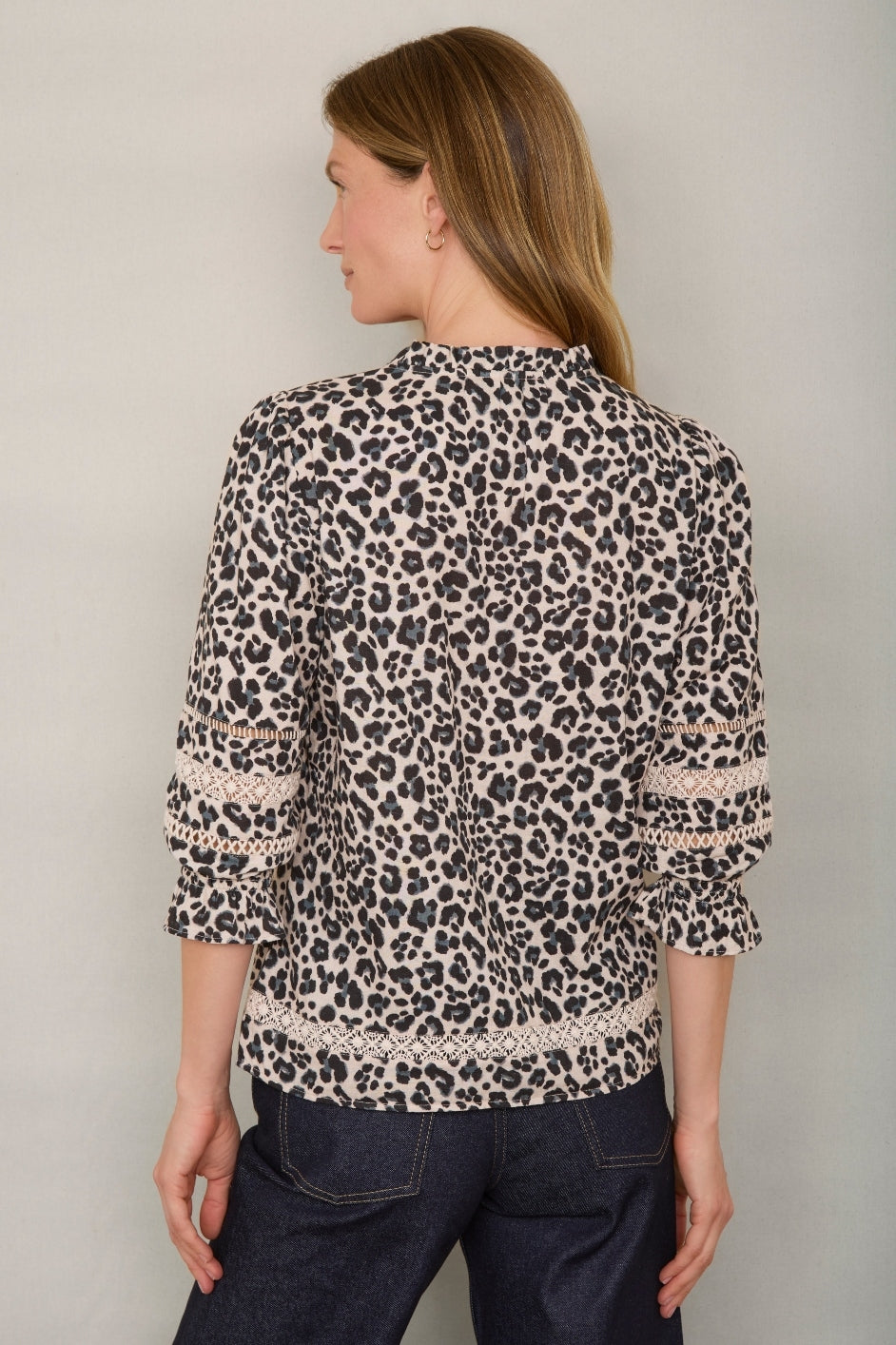 Harper Blouse - Leopard