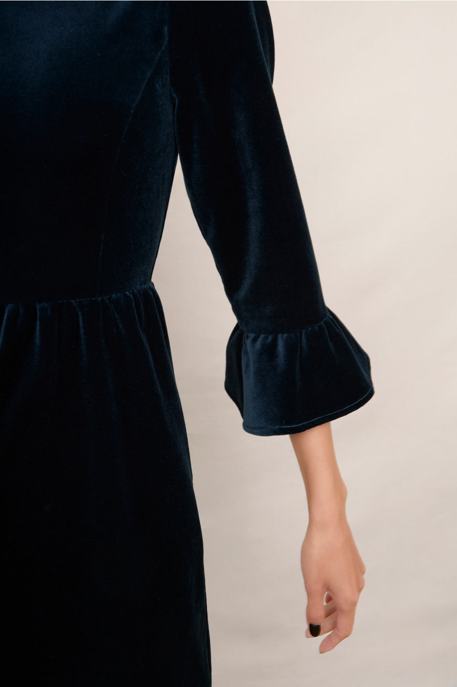 Harri Velvet Dress - Midnight