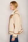 Holly Aviator Jacket - Beige