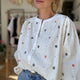 Julia Embroidered Blouse - Ivory/Multi