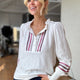 Lotta Ric Rac Henley - Ivory Multi