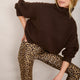 Jacinda Jacquard Trouser - Leopard