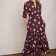 Jodi Dress - Deep Plum Floral