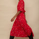 Jodi Dress - Red Floral