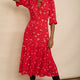 Jodi Dress - Red Floral