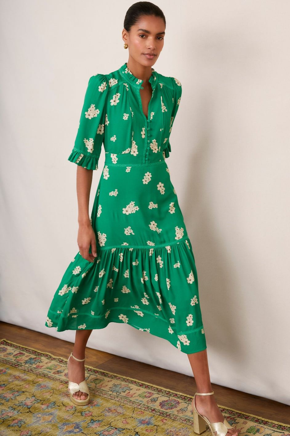 Jodi Floral Dress - Green