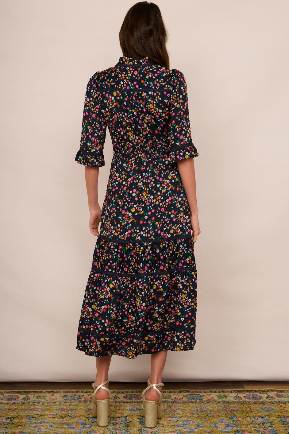 Jodi Floral Dress - Midnight