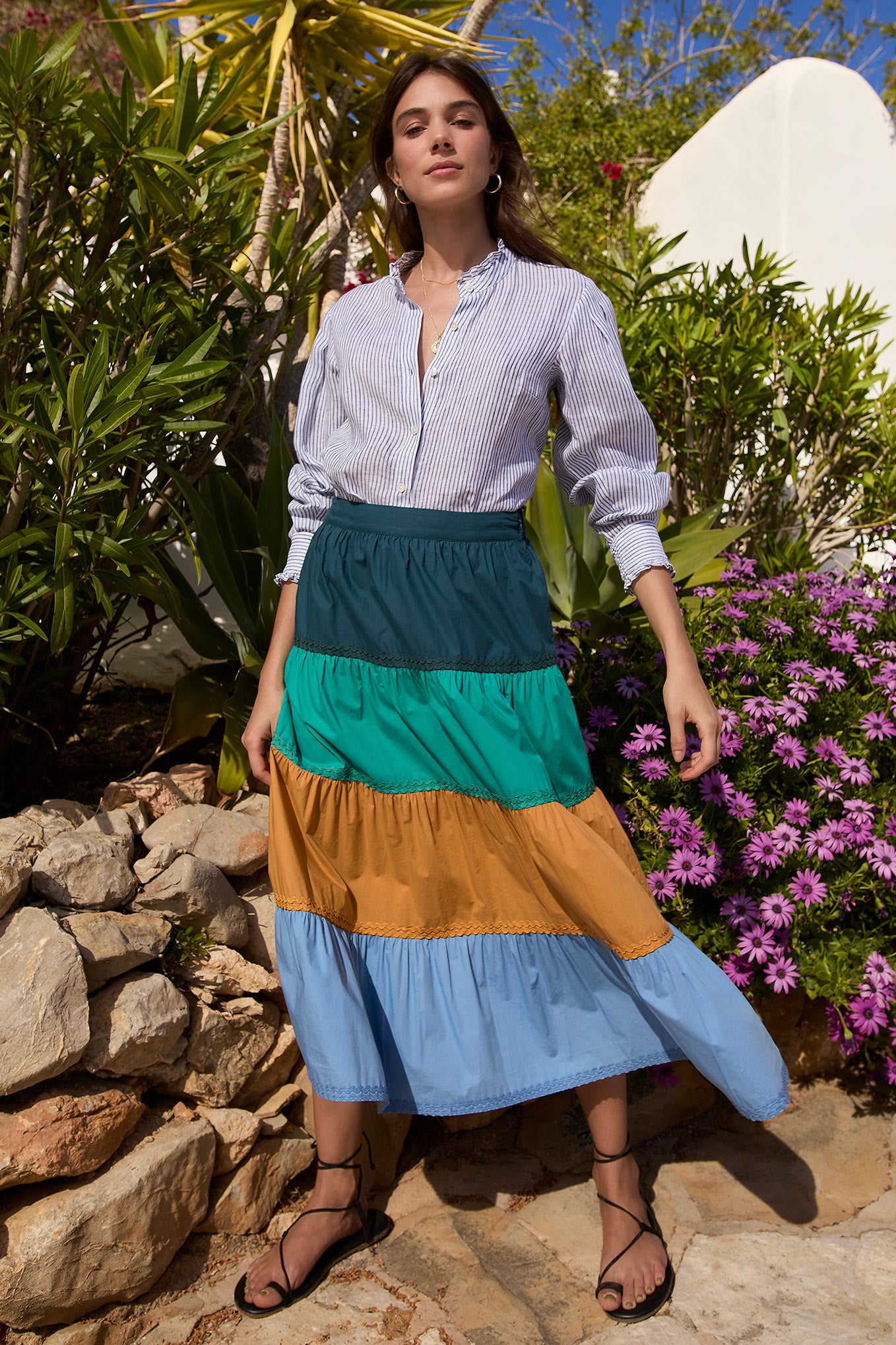 Josephine Colour Block Skirt - Multi