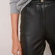 Josie Faux Leather Trouser - Black