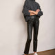 Jules Faux Leather Trousers - Black