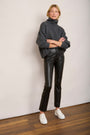 Jules Faux Leather Trousers - Black