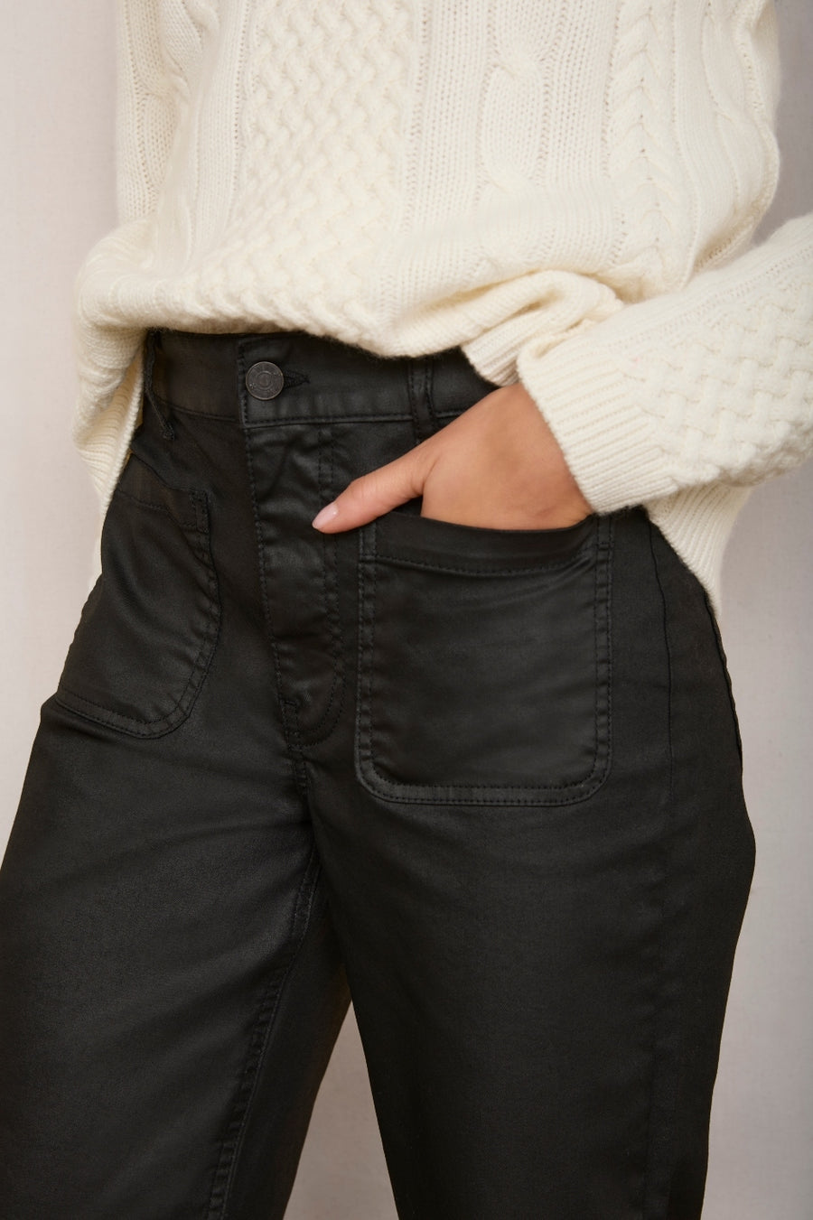 Jules Coated Jean - Black