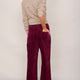 Jules Velvet Trouser - Raspberry