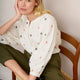 Julia Embroidered Blouse - Ivory/Multi