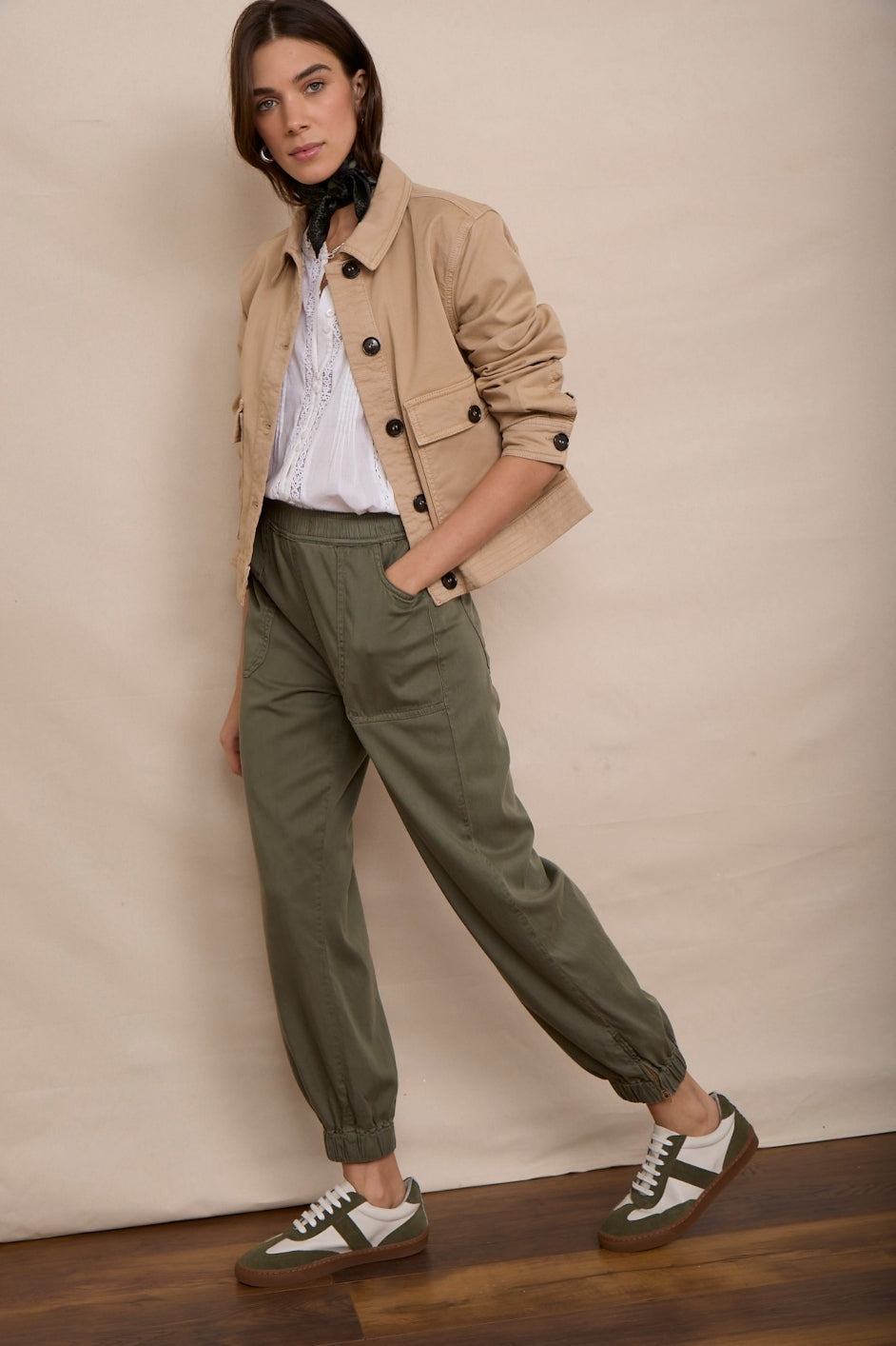 Kayla Cargo Trouser - Khaki