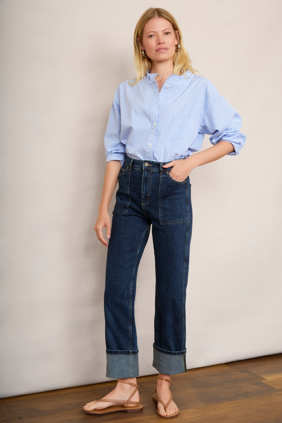 Kelsey Turn Back Jean - Dark Blue