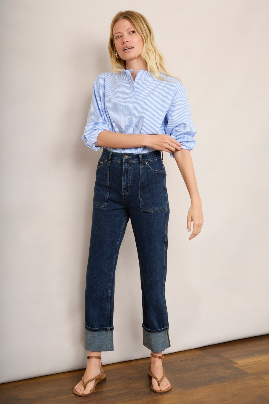 Kelsey Turn Back Jean - Dark Blue