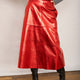 Lateisha Faux Leather Skirt - Red Metallic