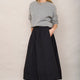 Laurie Taffeta Skirt - Midnight