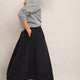 Laurie Taffeta Skirt - Midnight