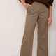 Leia Cropped Trouser - Tan Mini Check