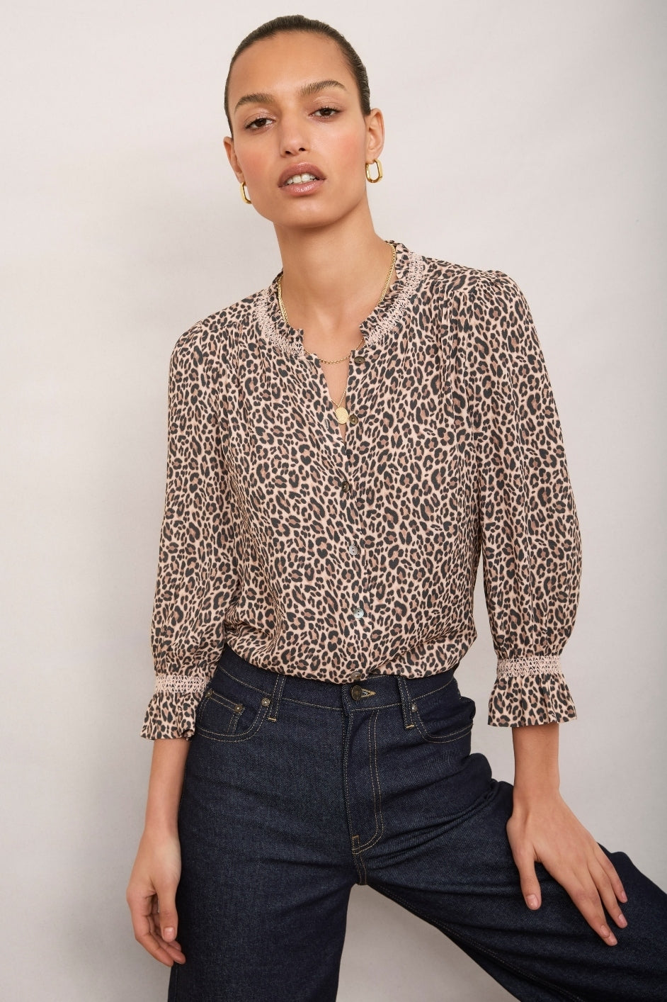 Lexi Blouse - Leopard