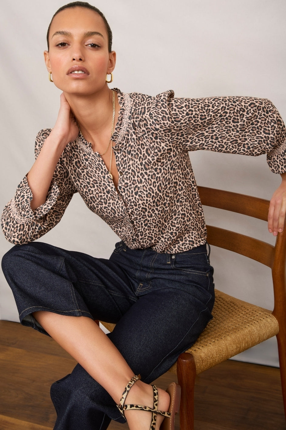 Lexi Blouse - Leopard