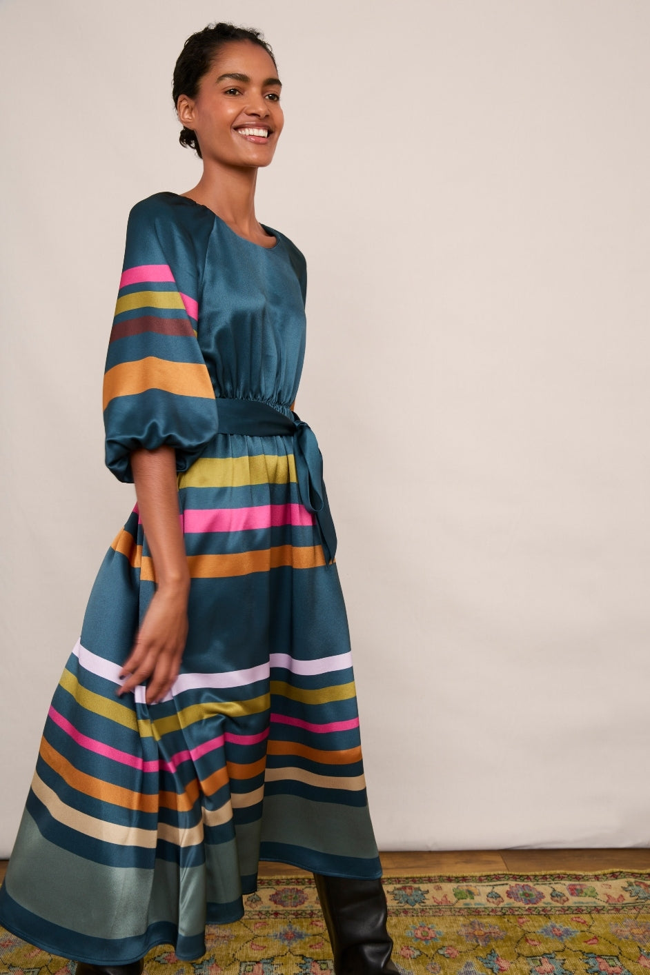 Lezay Stripe Dress - Multi