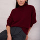 Liana Chunky Funnel Neck Jumper - Plum