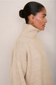 Liana Chunky Funnel Neck Jumper - Taupe