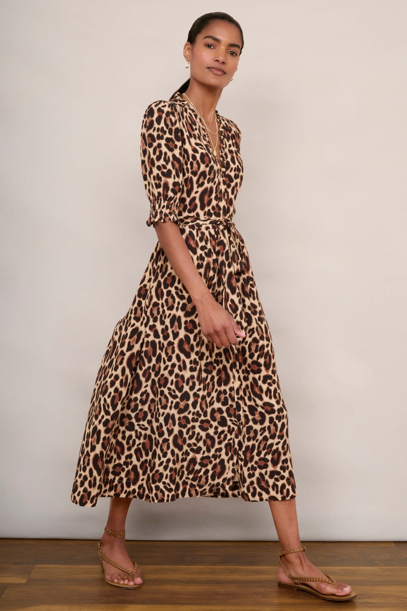 Lilian Dress - Leopard