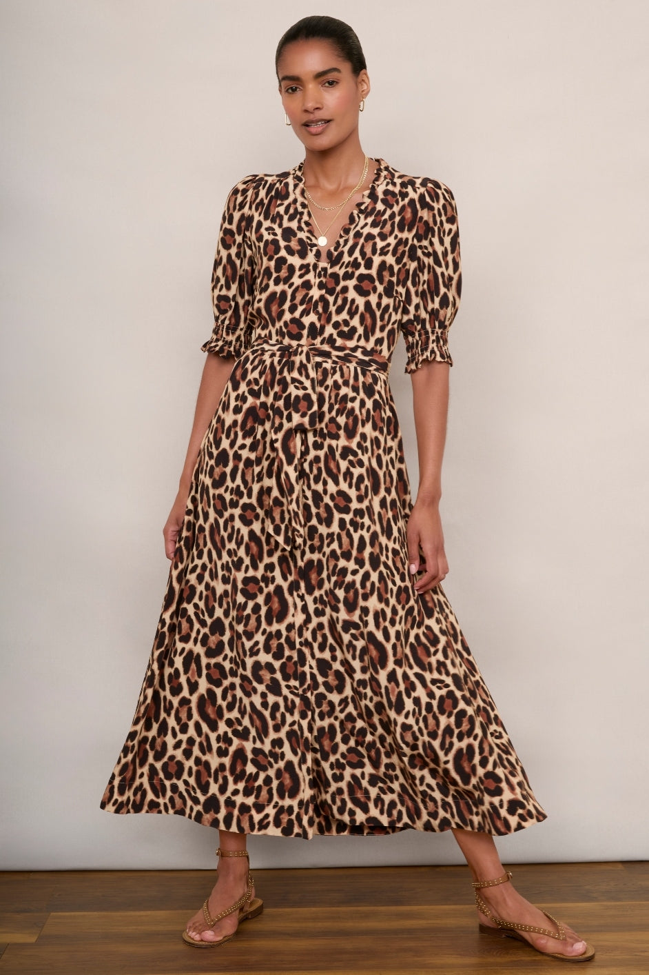 Lilian Dress - Leopard