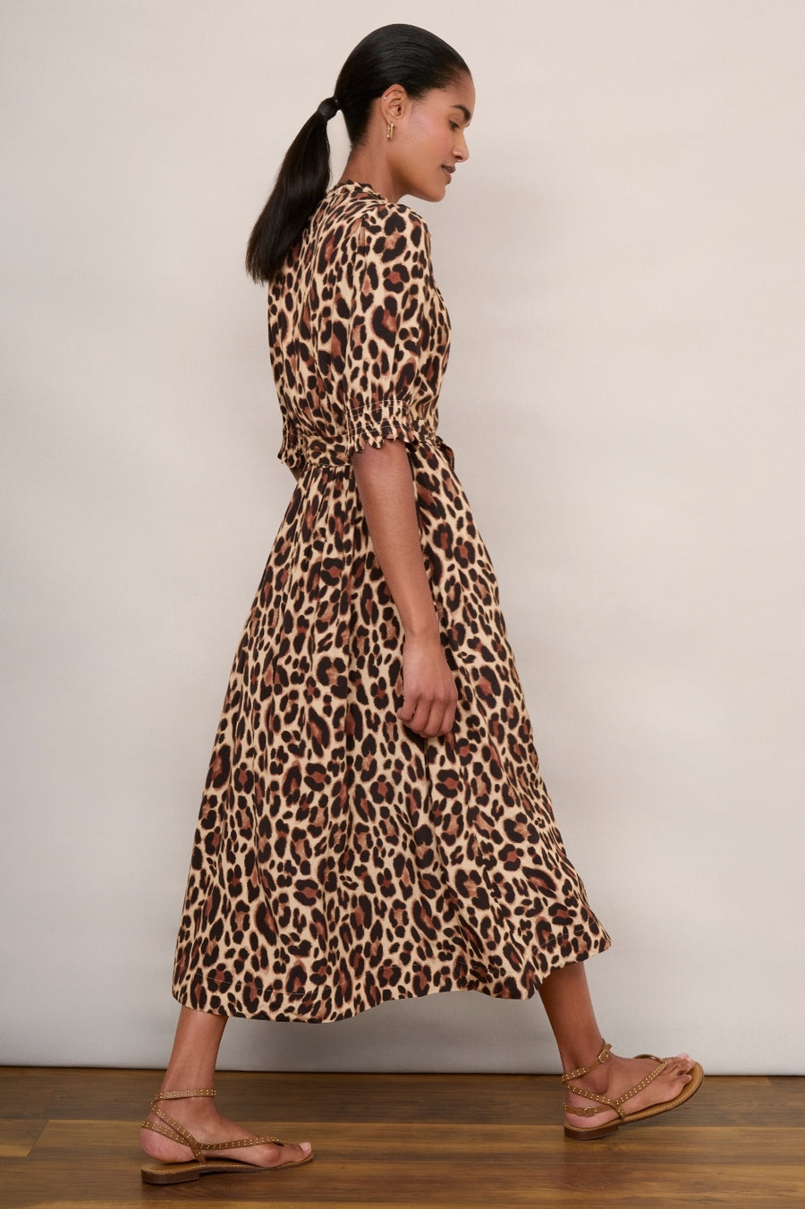 Lilian Dress - Leopard