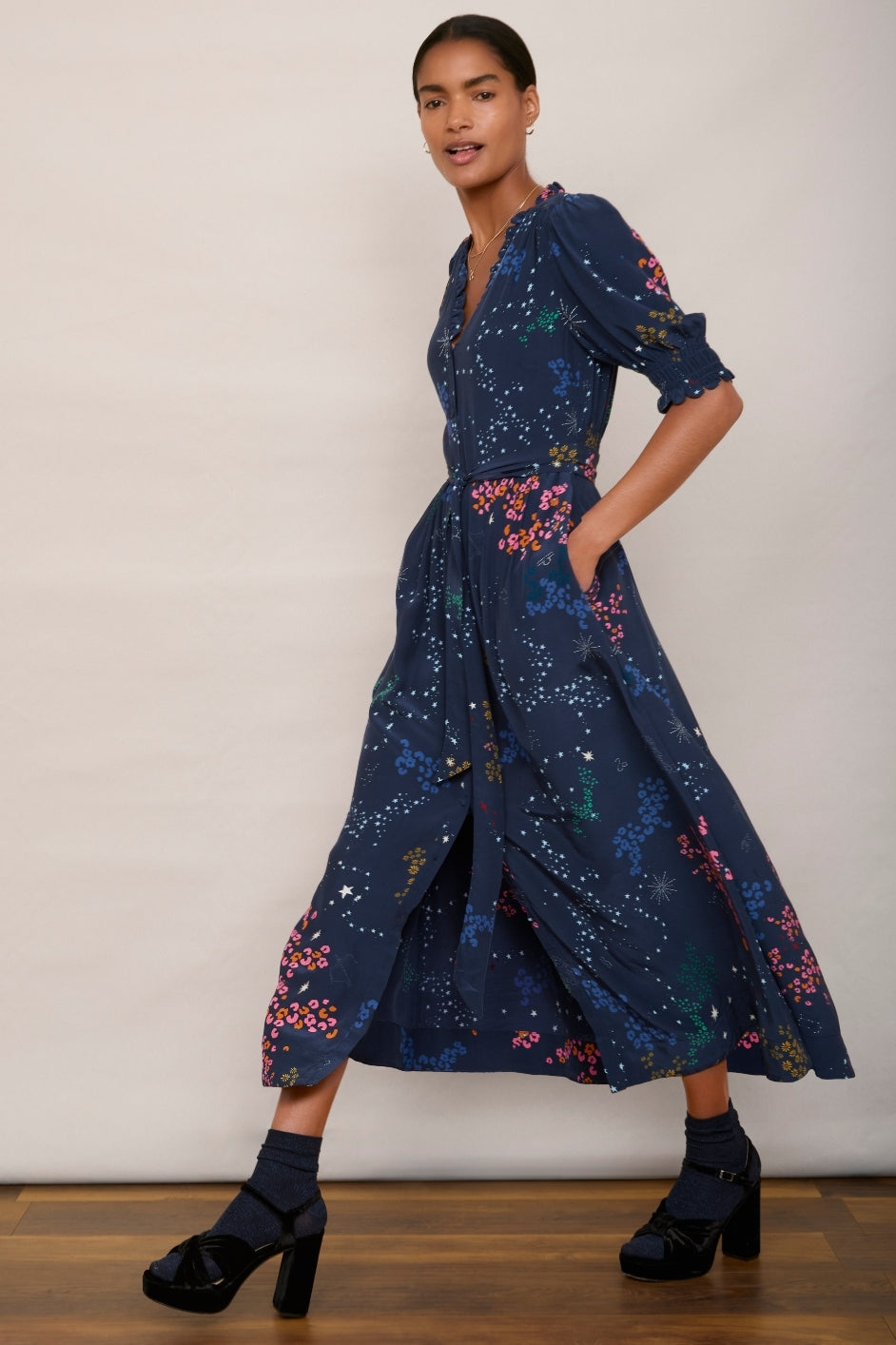 Lilian Dress - Midnight Constellation