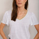 Lily Linen Tee Shirt - White