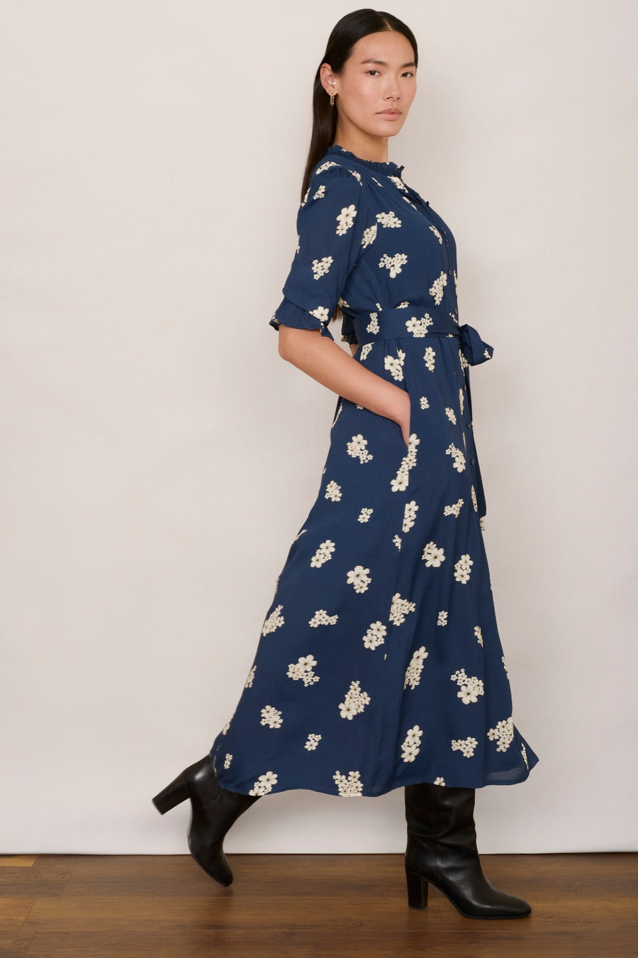 Lisette Dress - Midnight Floral