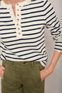 Lottie Top - Ivory/Midnight