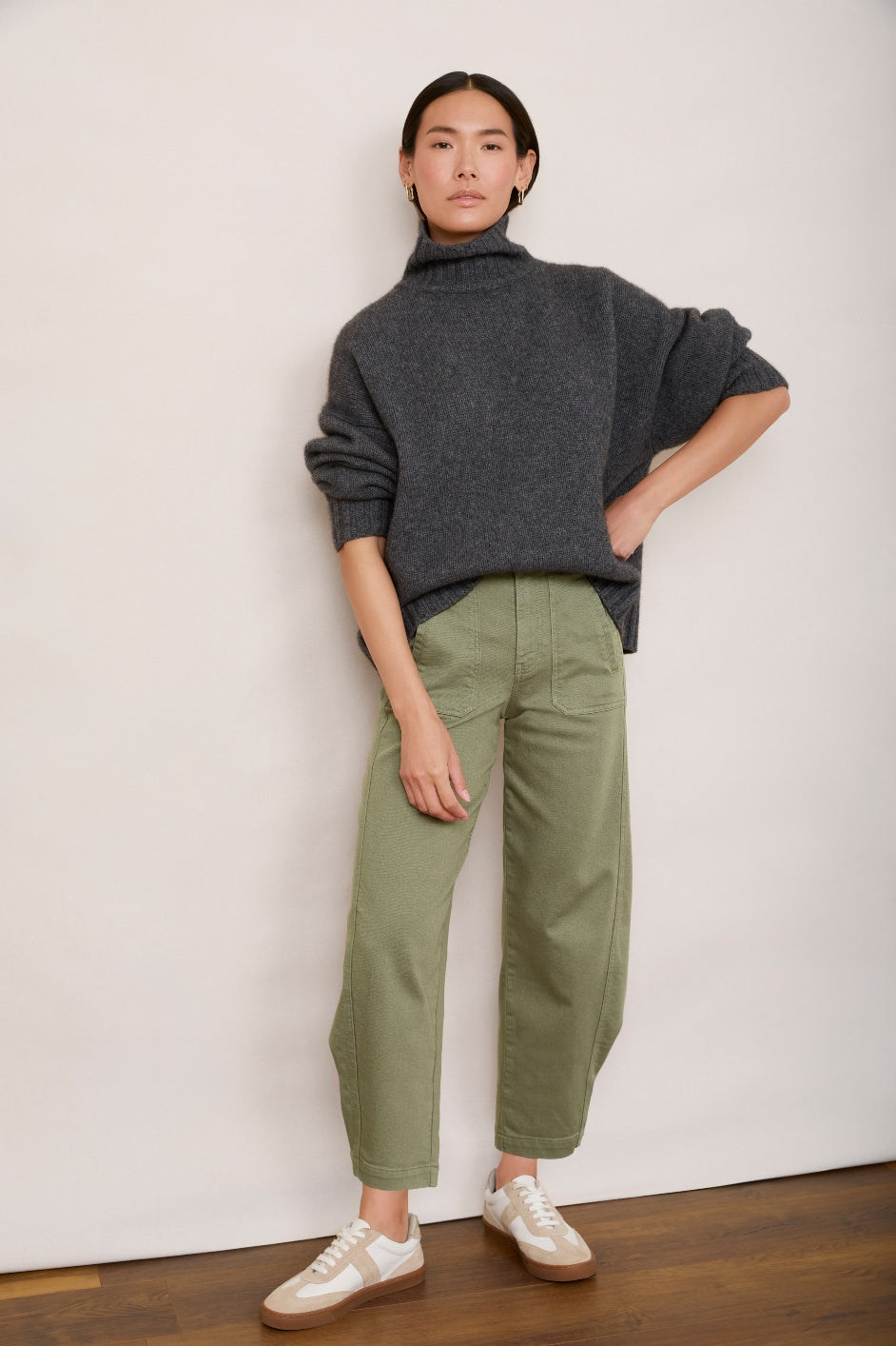 Luella Barrel Cargo Trouser - Khaki