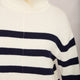 Mae Roll Neck Jumper - Ivory/Midnight Stripe