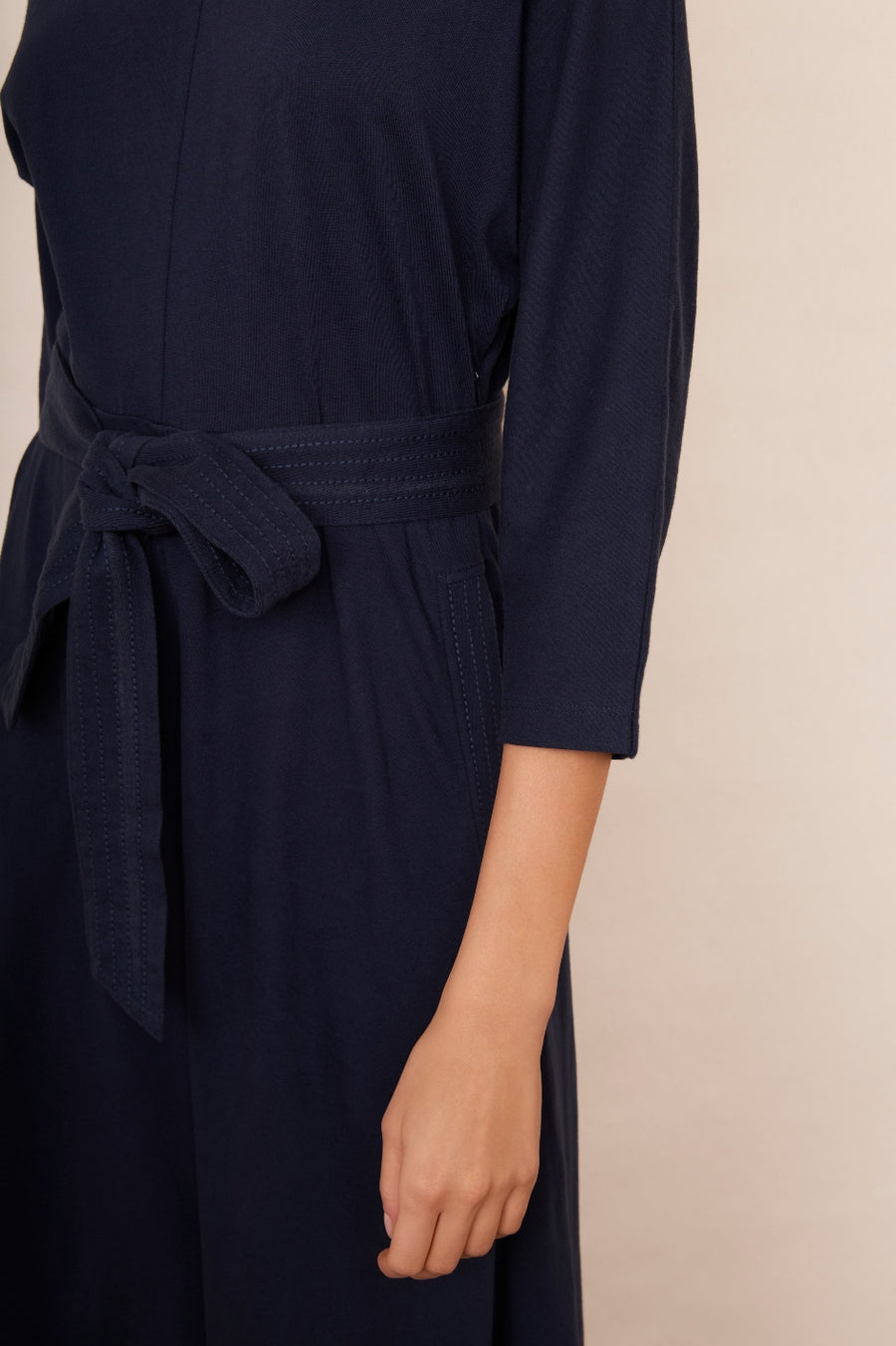 Magda Jersey Dress - Midnight