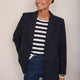 Margaux Blazer - Midnight Pinstripe