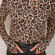 Marnie Long Sleeve Jersey Top - Leopard