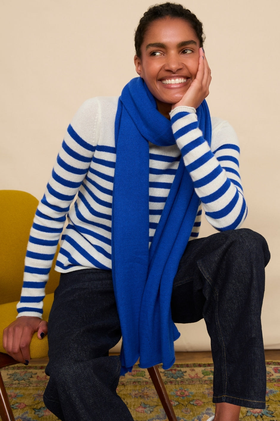 Cobalt blue 2024 cashmere jumper