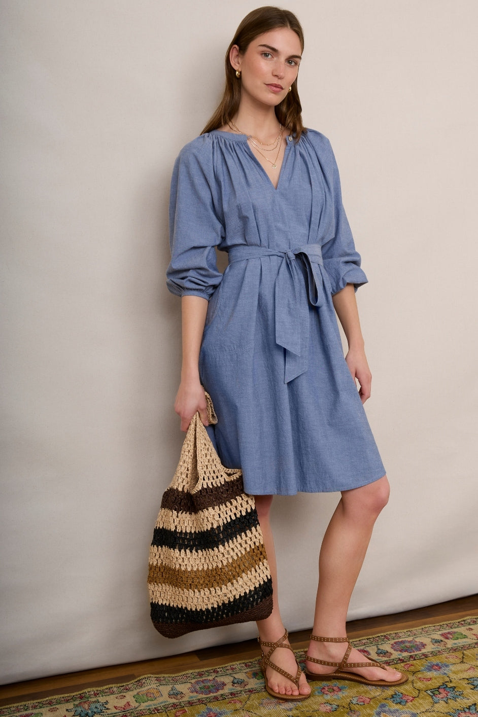 Maurelle Dress - Chambray