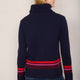 Milly Funnel Neck Jumper - Midnight Colourblock