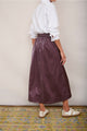 Mollie Skirt - Deep Plum Metallic