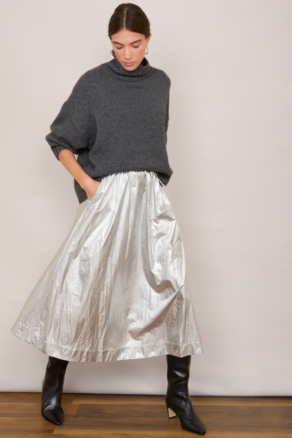 Mollie Skirt - Silver