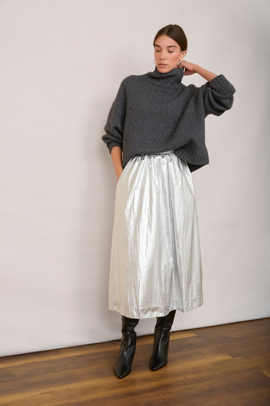 Mollie Skirt - Silver