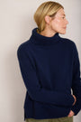 Nadia Funnel Neck Jumper - Midnight